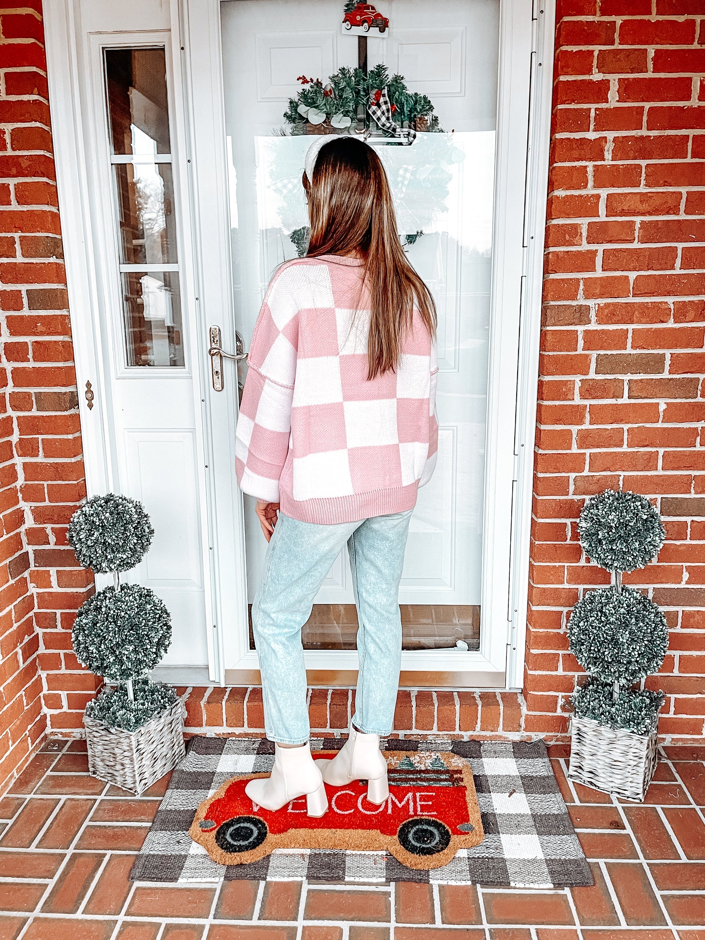 Rosey Checkmate Sweater