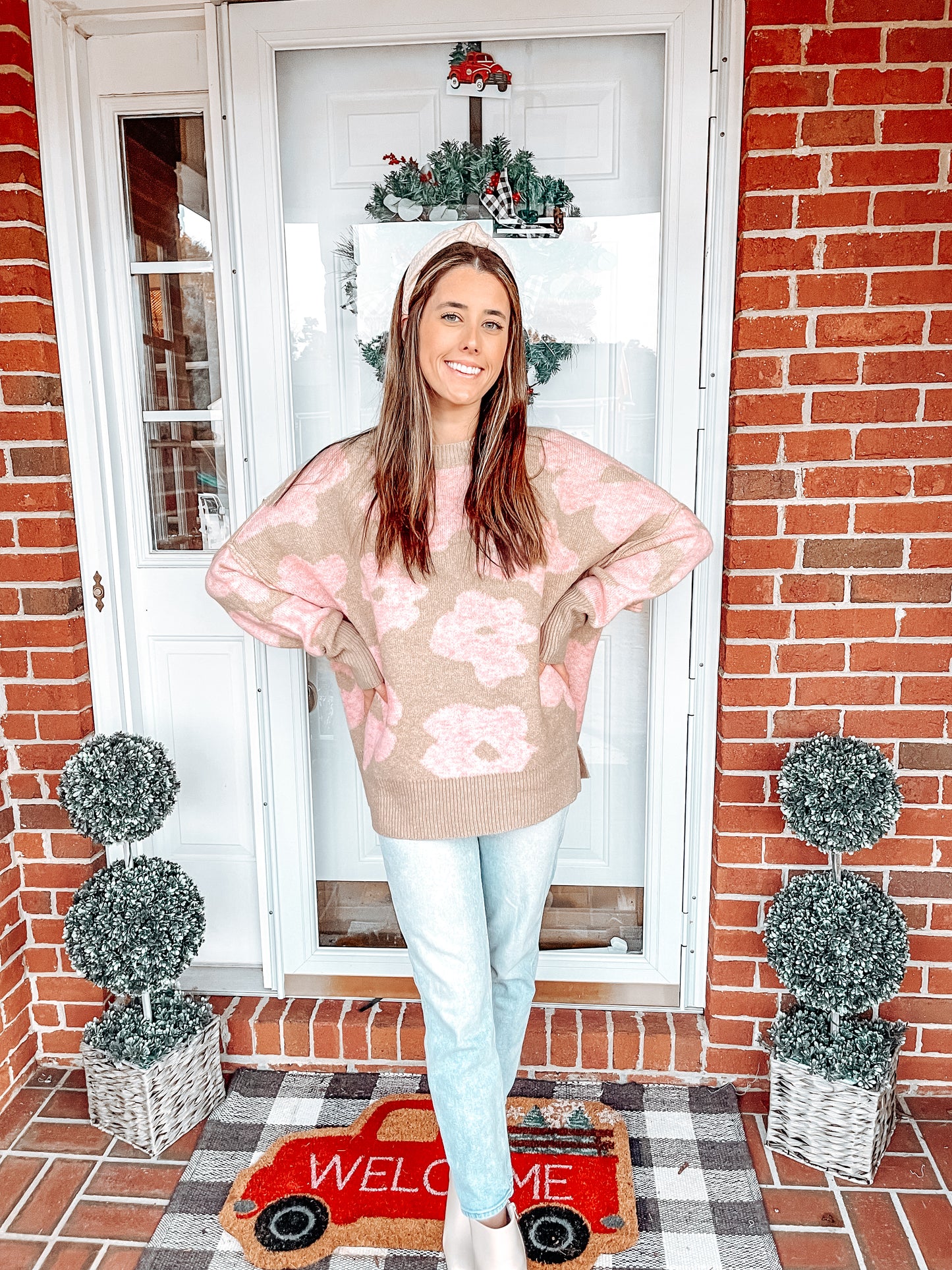 Pink Petals Sweater