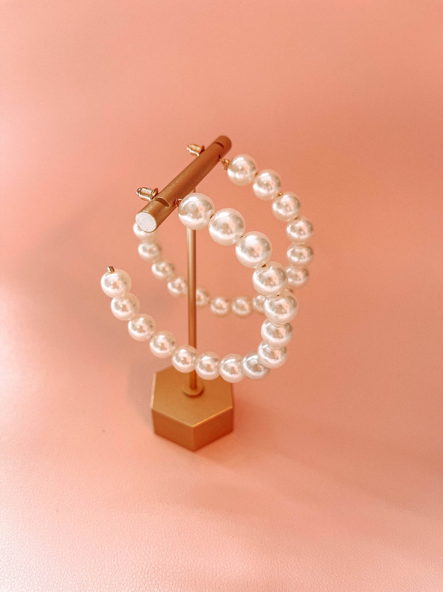 Pearl Hoop Earrings