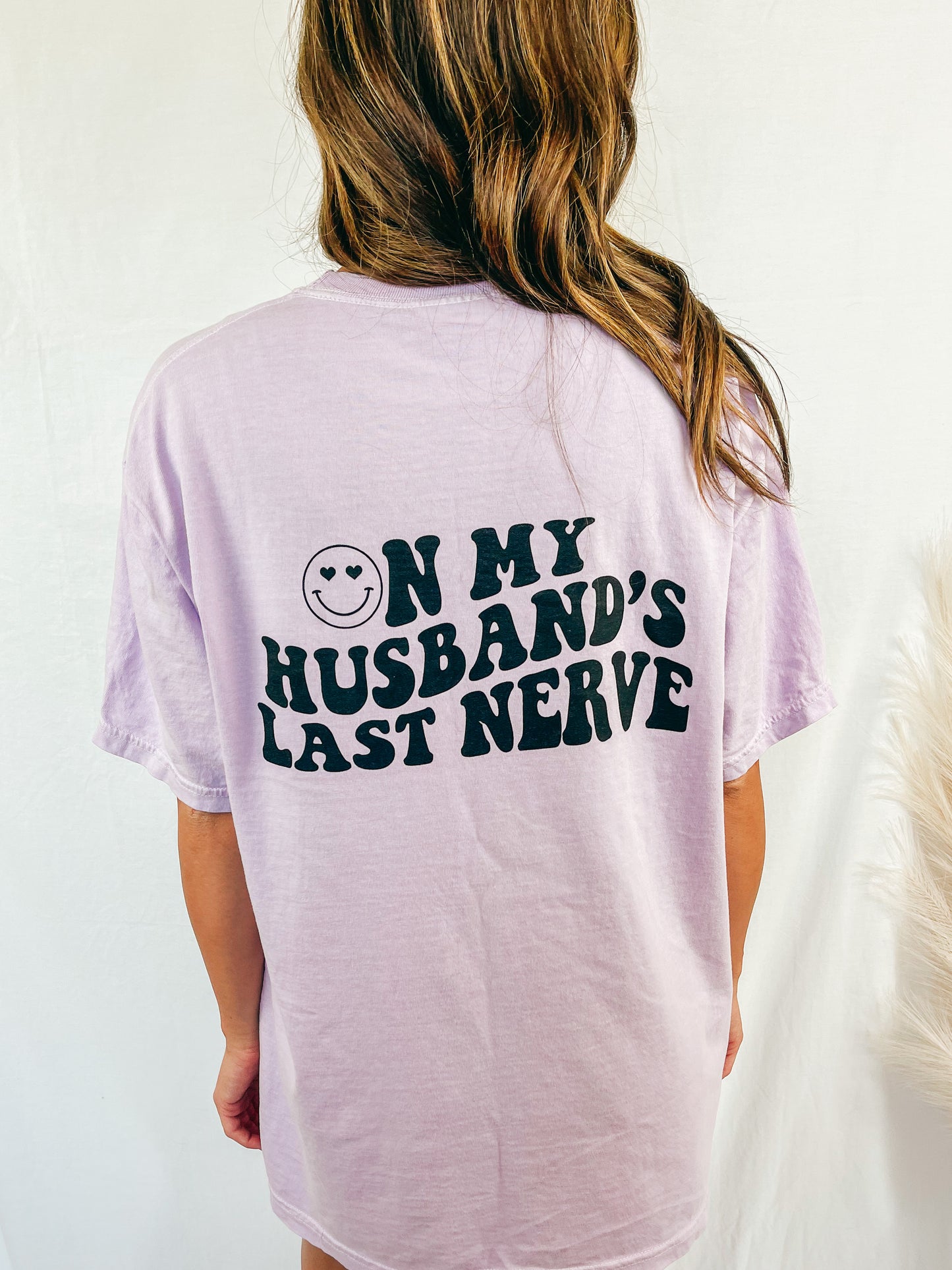 On My Husbands Last Nerve Graphic Tee