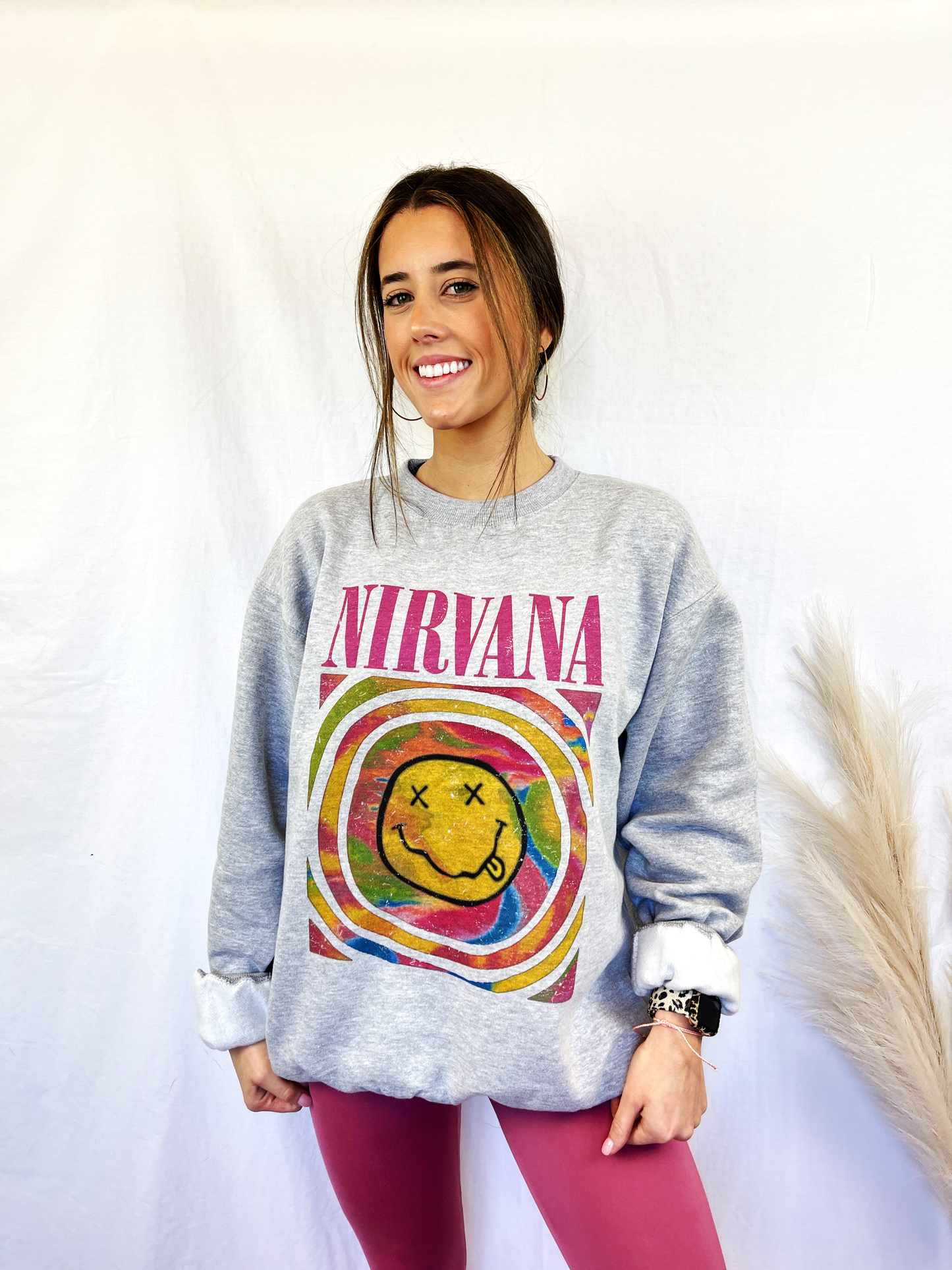 Nirvana Graphic Oversized Sweatshirt