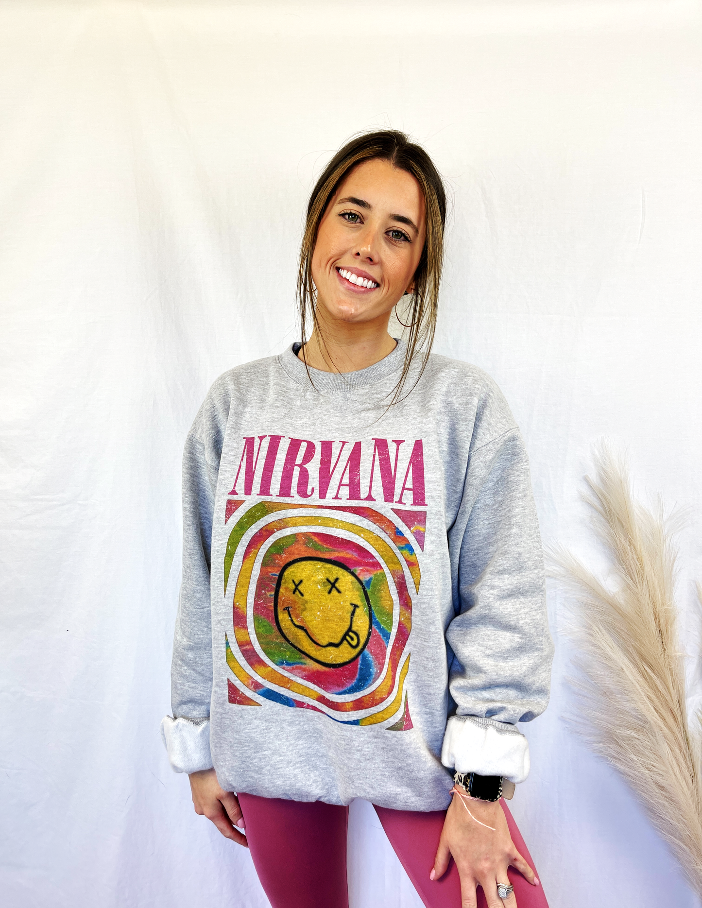 Nirvana Graphic Oversized Sweatshirt