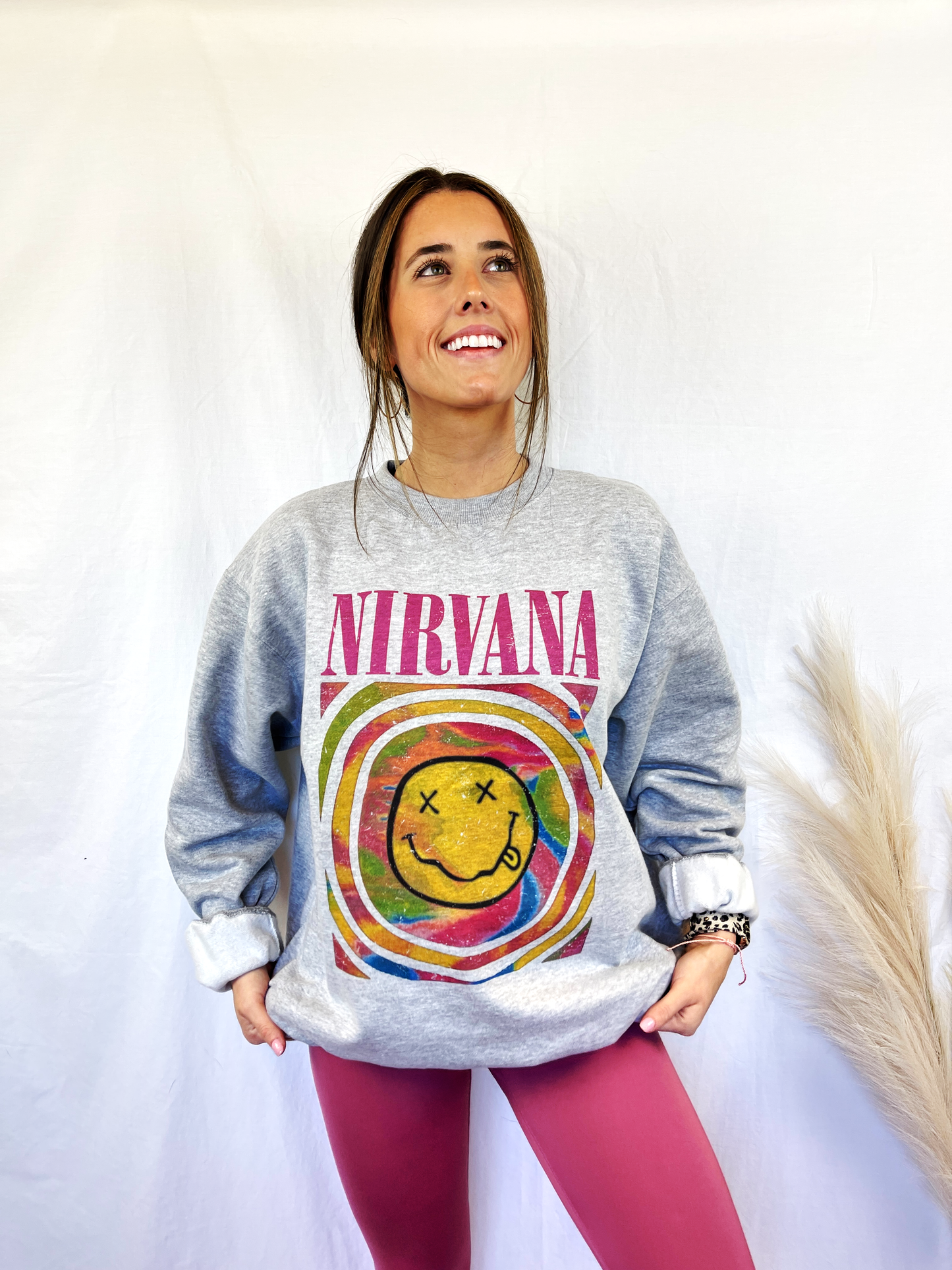 Nirvana Graphic Oversized Sweatshirt