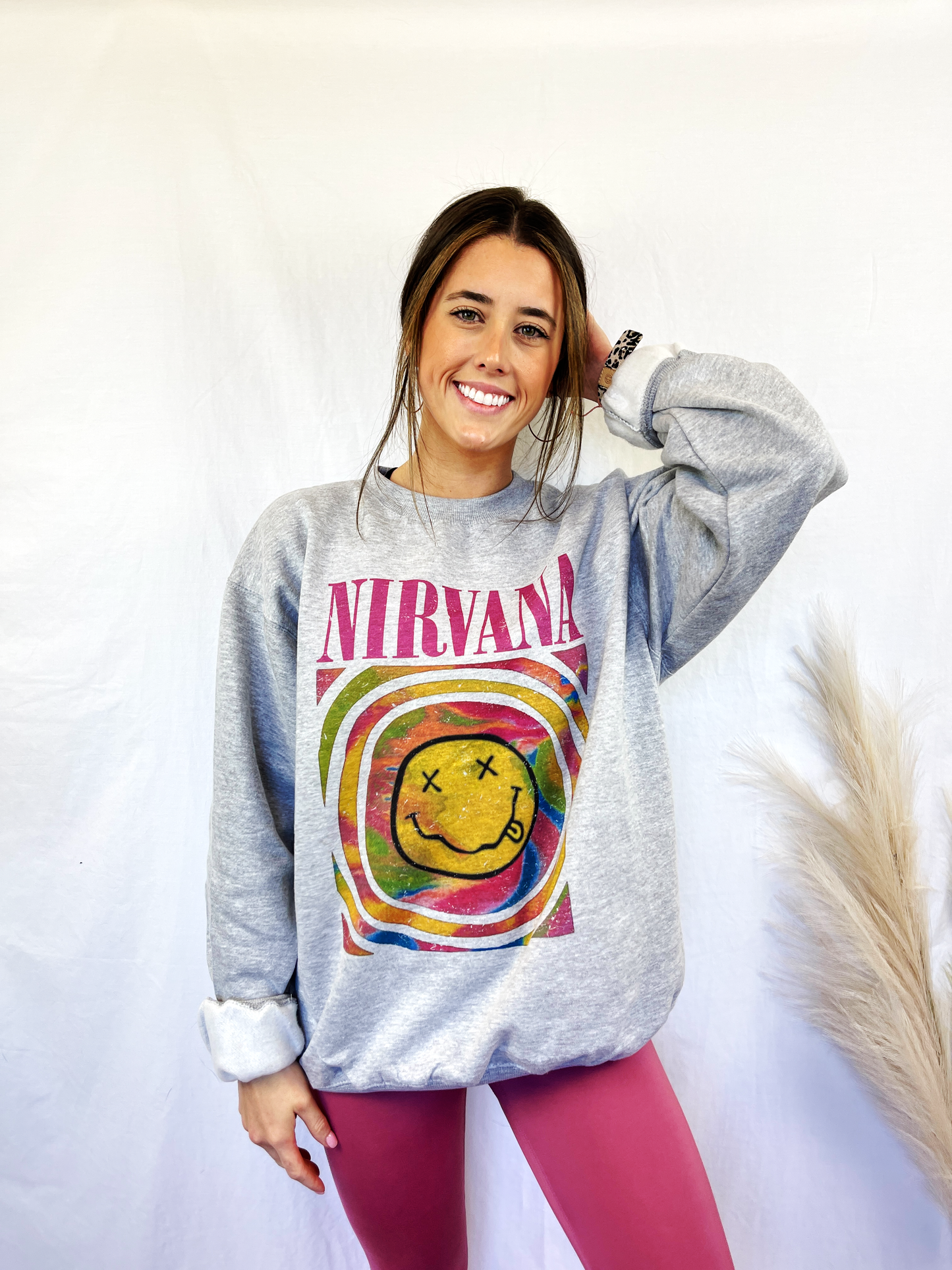 Nirvana Graphic Oversized Sweatshirt