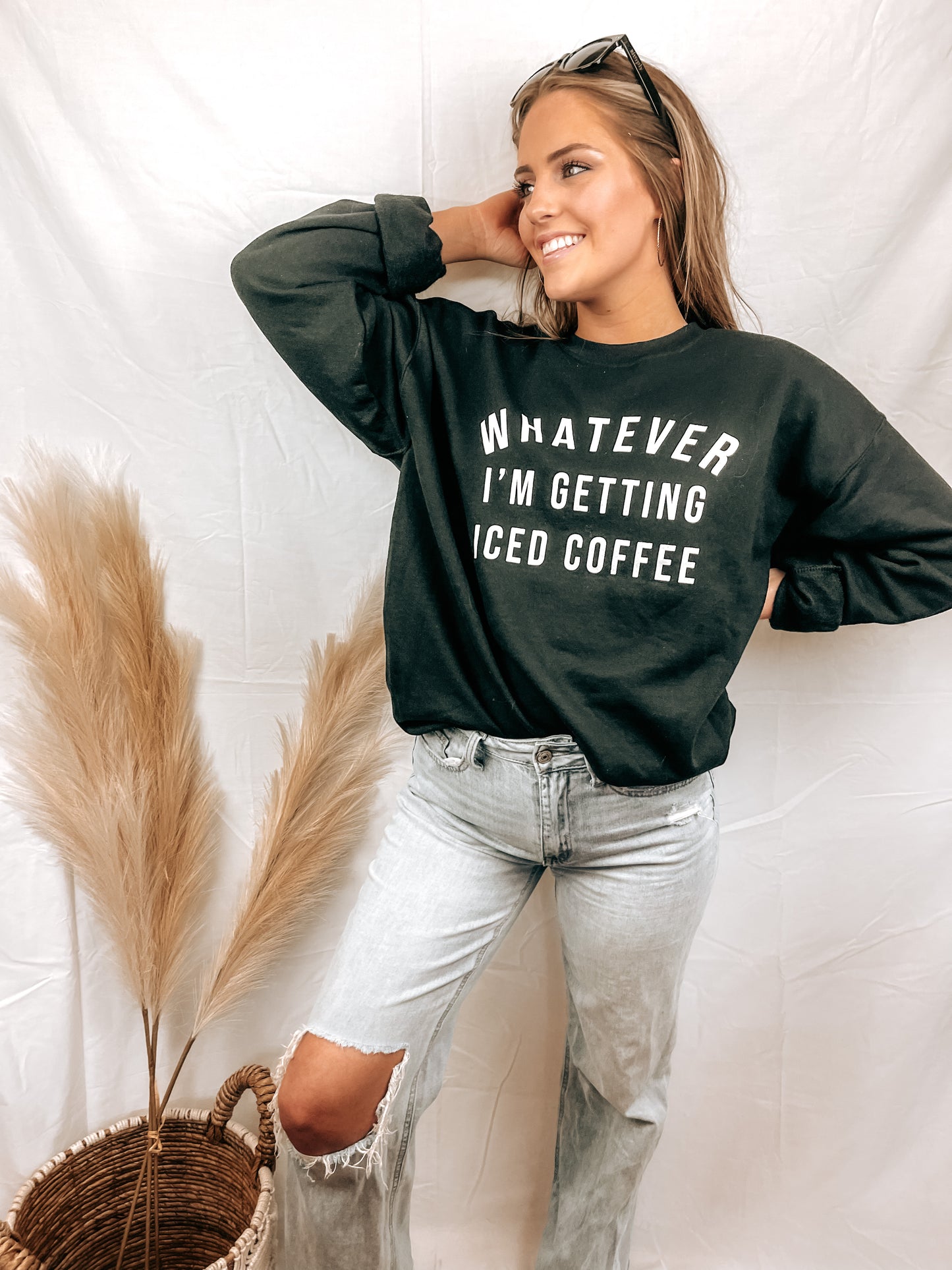 Whatever Im Getting Iced Coffee Sweatshirt