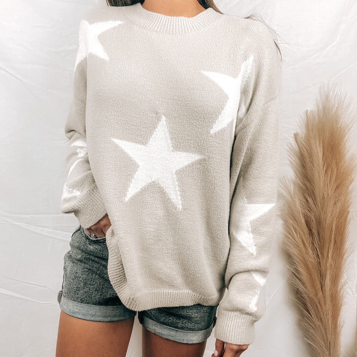 Star Print Sweater