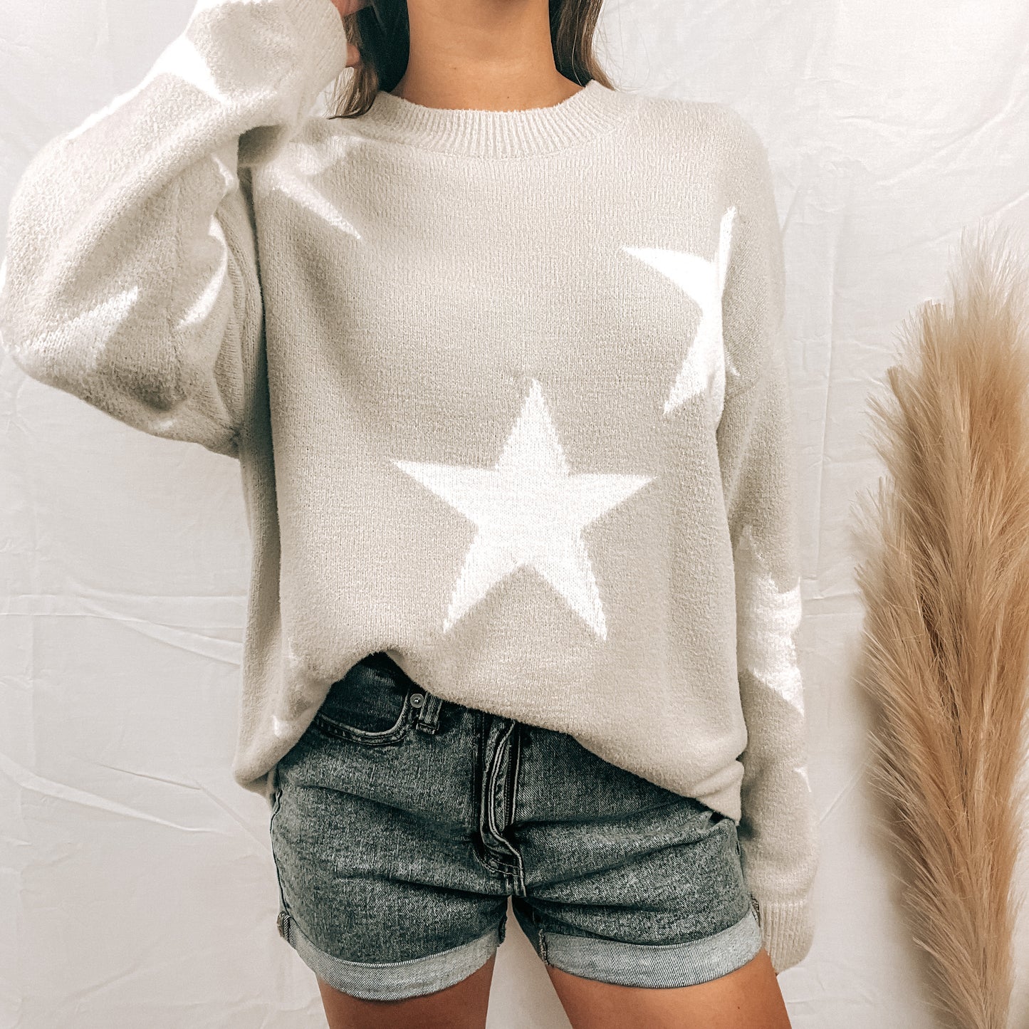 Star Print Sweater