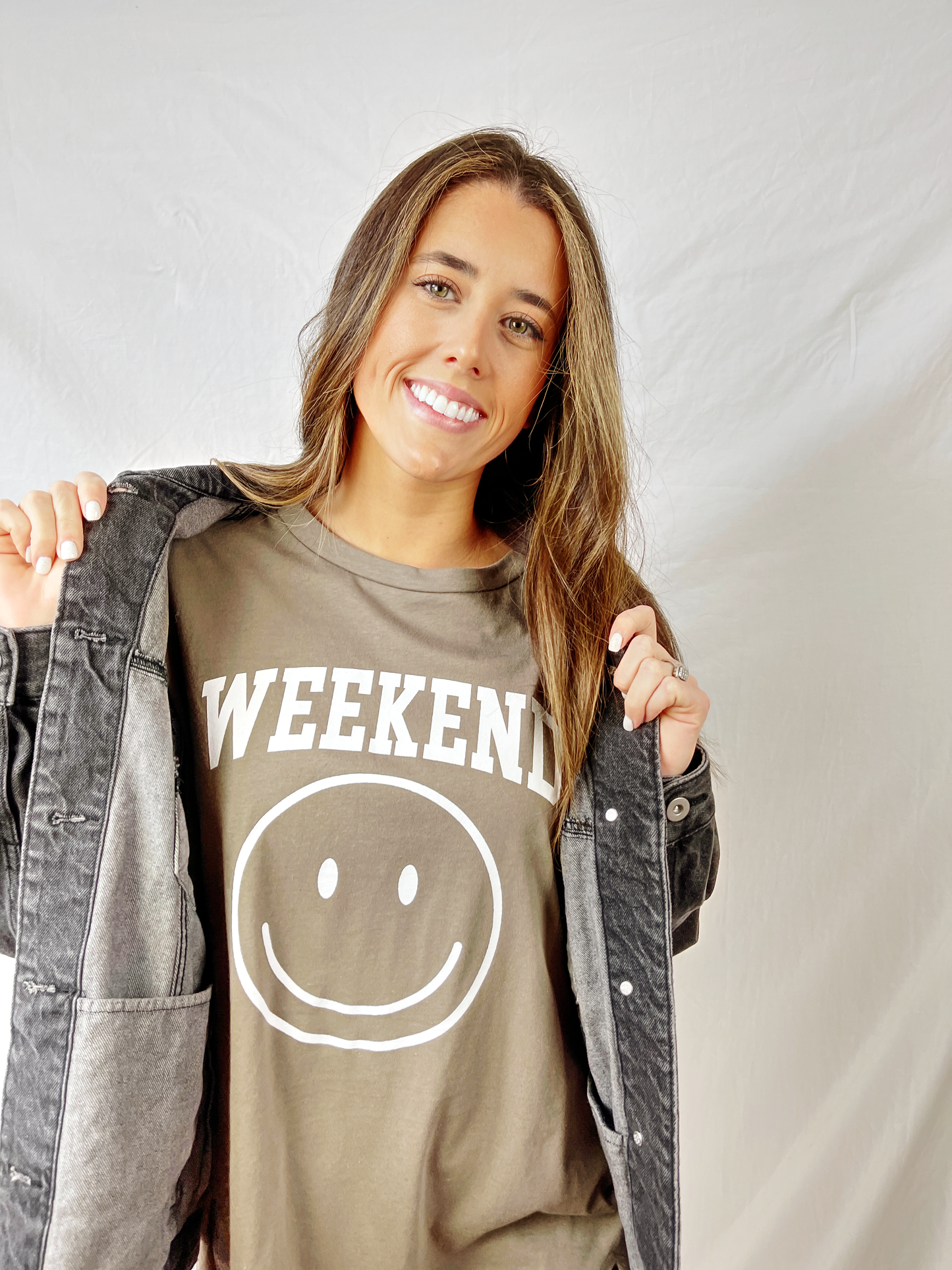 Weekend Smiley Face Top