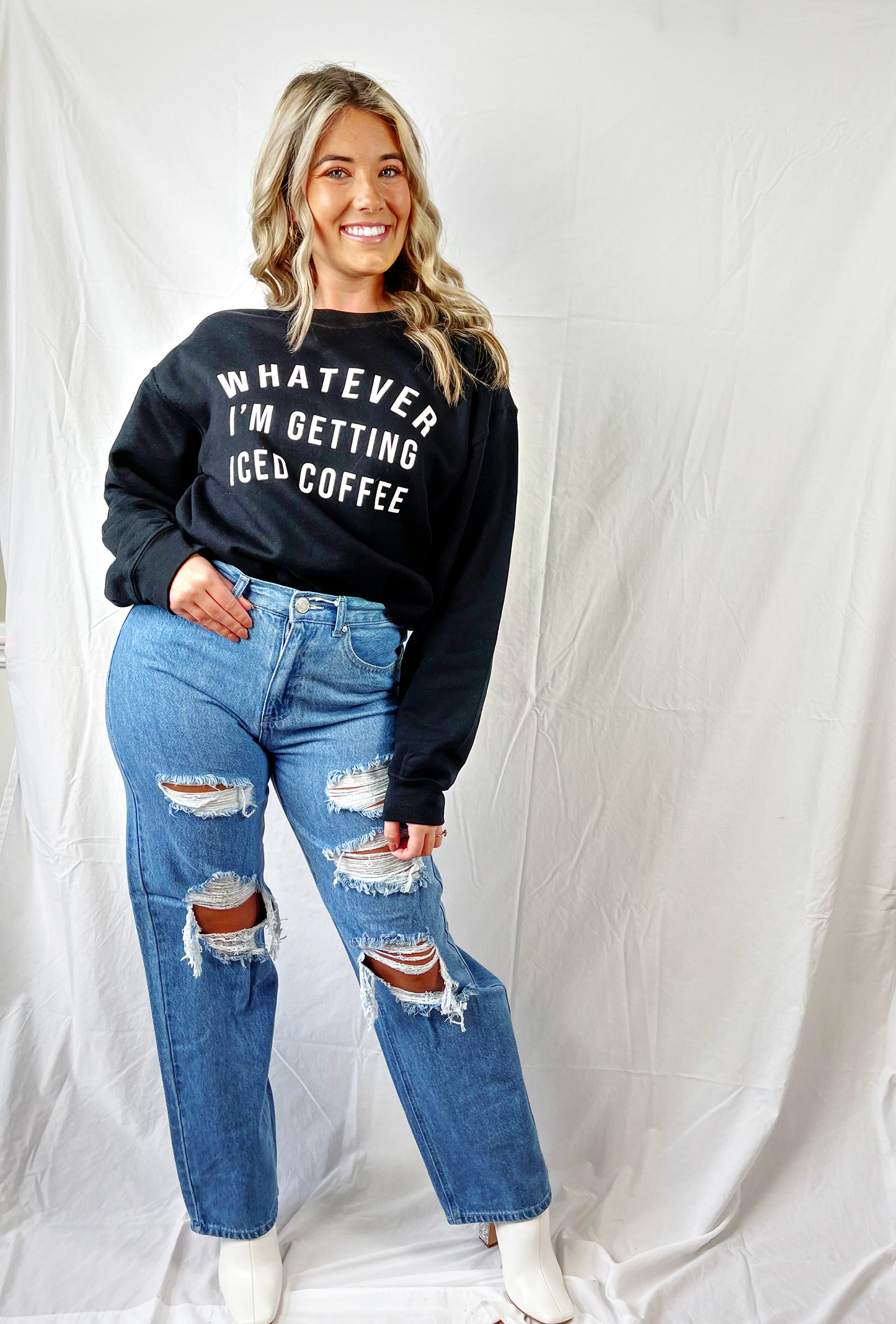 Whatever Im Getting Iced Coffee Sweatshirt