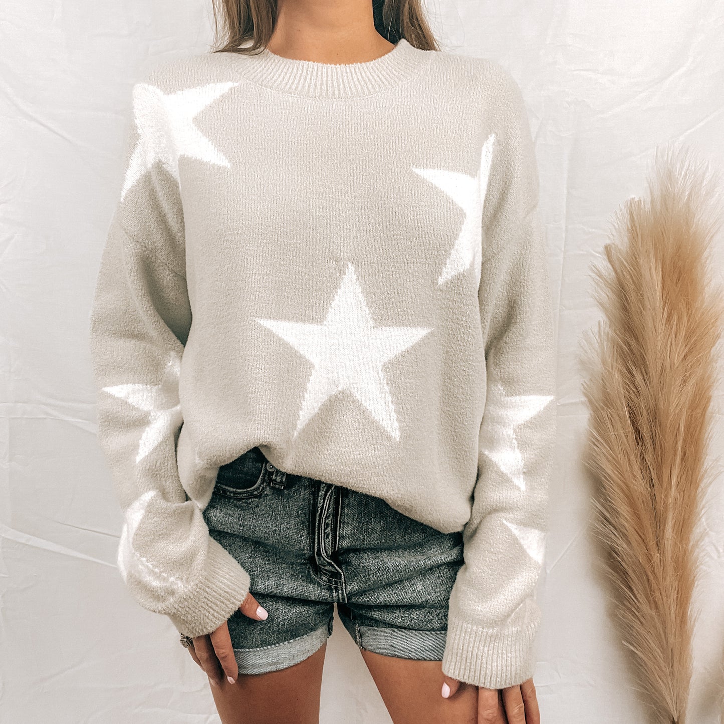 Star Print Sweater